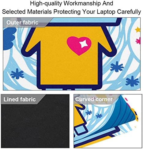 Komik Karikatür Robot Laptop omuz askılı çanta Kılıf Kol için 13.4 İnç 14.5 İnç Dizüstü laptop çantası Dizüstü Evrak Çantası