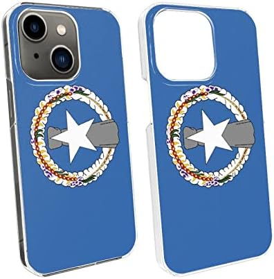 Ulusal Bayrak Desenli iPhone 13 Kılıfı (Kuzey Mariana Adaları Topluluğu), Telefonunuzu Hasardan Koruyan Şeffaf, Güzel, Dayanıklı