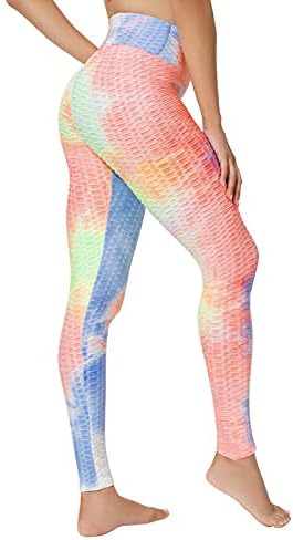 Yüksek Belli Bayan Egzersiz Tayt Artı Boyutu Batik Fitness Spor Koşu Olmayan See-Through Yoga Atletik Pantolon