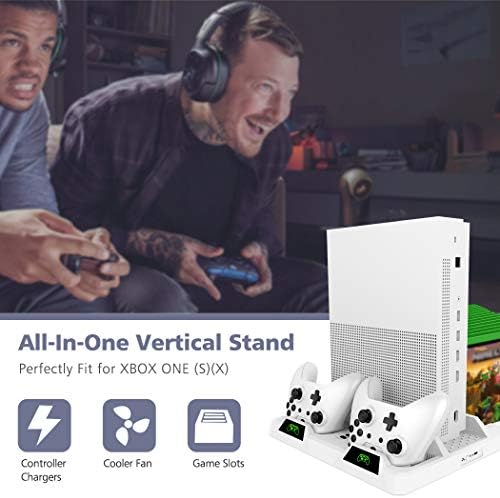Dikey Soğutma Standı için Xbox One / S/ X, OIVO Soğutma Fanı Denetleyicisi ile şarj standı İstasyonu LED Göstergeleri Dahil