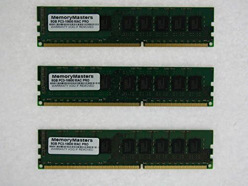 Memorymasters 24 GB (3X8 GB) DDR3 1333 MHz Bellek Mac Pro 5,1 Orta 2010 12 Çekirdekli 2.66 GHz 2.93 GHz
