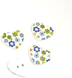 500 Parça Dikiş Düğmeleri Dikmek BT20242 Çiçek Kalp Ahşap Ahşap Sanatlar El Sanatları Kavramlar Malzemeleri Bağlantı Elemanları