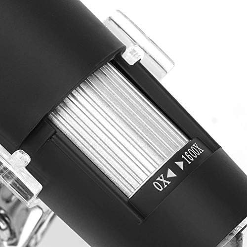S4T-30W-D 1600X USB Zoom 8 LED Mikroskop Dijital Büyüteç Endoskop Kamera Video w/Standı, Siyah