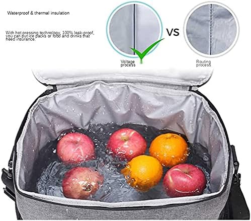 AOOF Çanta Soğutucu-Çanta Öğle Yemeği Kutusu Piknik Yalıtımlı Tote Omuz Anti-Kaçak Taşınabilir 15L Yalıtımlı Taşınabilir Şarap