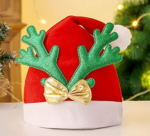 Boynuzları Noel Şapka Kişiselleştirilmiş Adı Santa Şeker Şapka Tatil Parti Elbise Up Noel Yeni Yıl Şenlikli Tatil