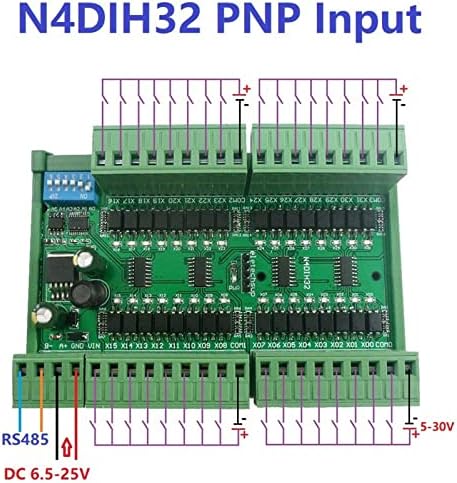 PLC Miktar Toplama Kartı, Devre için İzole 8-20mA Küçük 32 Kanallı Taşınabilir RS485 Giriş Kontrolörü (Kabuklu PNP)