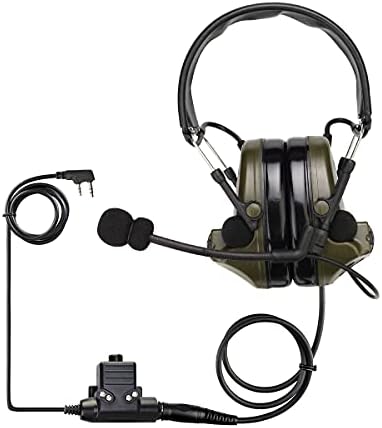 Retevis EHK007 Taktik Kulaklık, 28db Gürültü Iptal, Elektronik Pikap, Kulaklıklar Korumak için İşitme Retevis Kenwood 2 Pin Jack