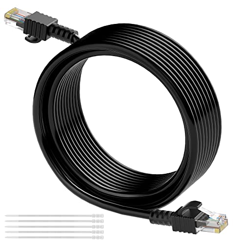 Cat6 Ethernet Kablosu 8 Feet / 2 Paket, Elecan UL Listeli Yama Kablosu (2ft-300ft),Naylon Örgülü,Saf Bakır,Fluke Testini Geçme,