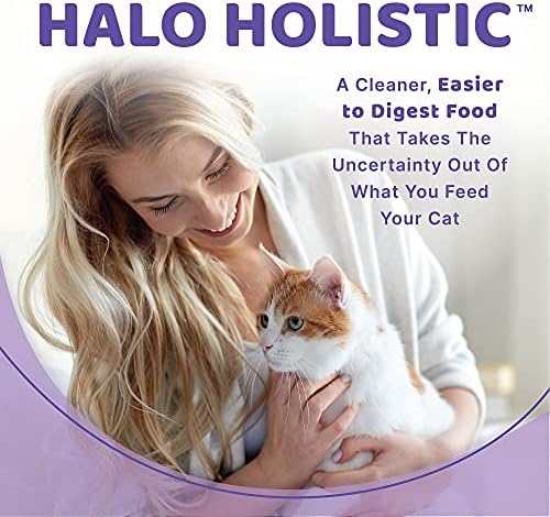 Halo Islak Kedi Maması, Tahılsız, Kapalı Kedi Maması, Yüksek Protein, 5,5 Onsluk Kutu (12'li Paket)