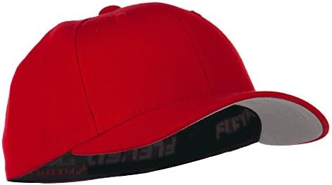 Premium Gençlik Yün Karışımı Flexfit Kap-Kırmızı