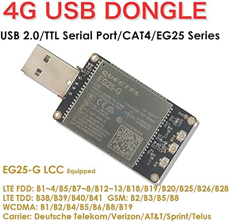 EXVIST 4G LTE USB Dongle W/EG25-G LCC IoT/M2M-Küresel için optimize edilmiş LTE Cat 4 Modülü SIM Kart Yuvası GPS