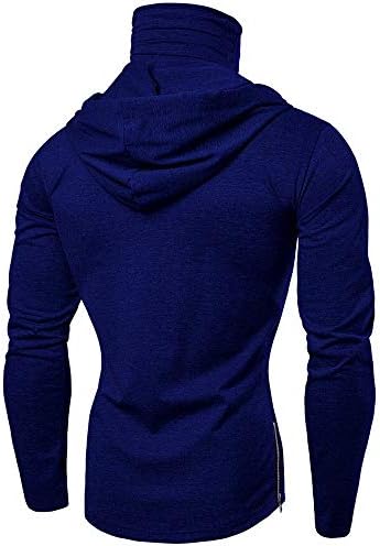 Mens için Hoodies, FORUU Maske Kafatası Saf Renk Kazak Uzun Kollu Kapüşonlu Sweatshirt Bluz Tops