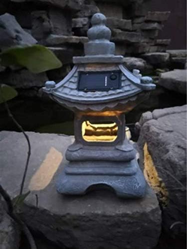 Açık zemin avlu reçine Solar Lamba saray fenerler peyzaj ışıkları ev bahçe dekorasyon Zen