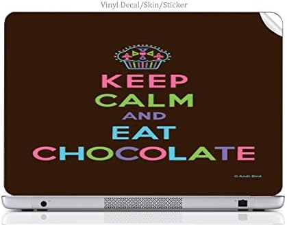 Dizüstü VİNİL DECAL Sticker Cilt Baskı Sakin Ol ve Çikolata Cupcake yemek Macbook Pro 13-inç (2014)uyar