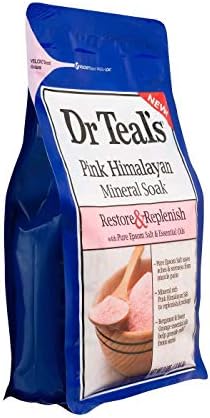 Dr. Teal'in Epsom Tuz Banyosu Combo 4'lü Paketi (Toplam 12 lbs), Pembe Himalaya Tuzu ile Restore Edin ve Yenileyin ve Egzersiz