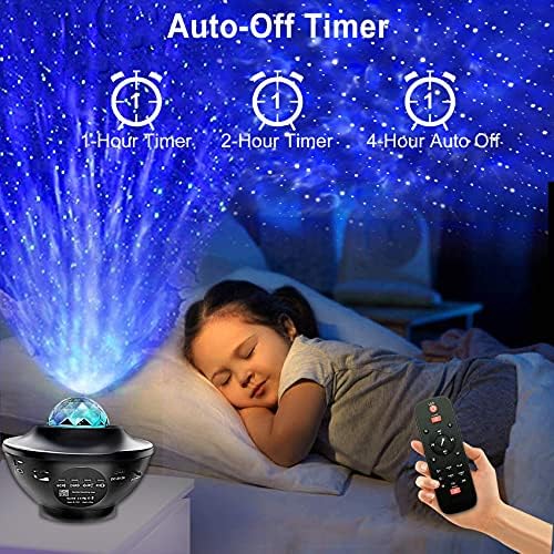 Galaxy ışık projektör yatak odası için Galaxy projektör yıldız projektör gece lambası Uzaktan Kumanda ile Çocuklar için müzik