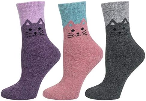 5 Pairs Bayan Yün Çorap Kalın Örgü Sıcak Kış Çorap Kadınlar için Rahat Rahat Çorap Hediyeler