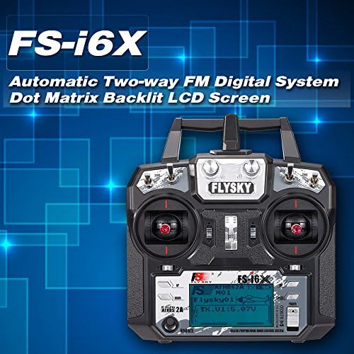 Flysky FS-i6X 6-10 (Varsayılan 6)CH 2.4 GHz AFHDS RC Verici w/ FS-iA6B Alıcı