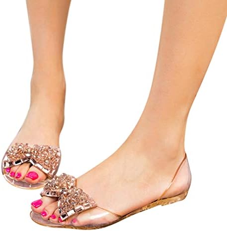 Kadın Düz Sandalet Moda Yaz Sandalet Yağ Dipli Slayt Sandalet Terlik Flip Flop Dipli Balık Ağzı Jöle Sandalet