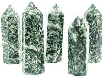 LAAALİD XN216 3 ADET Doğal Qing Hai Yeşil Nokta Noktası Şifa Mineral Taş Koleksiyonu Dekor Doğal Taşlar ve Mineraller Doğal (Boyut: