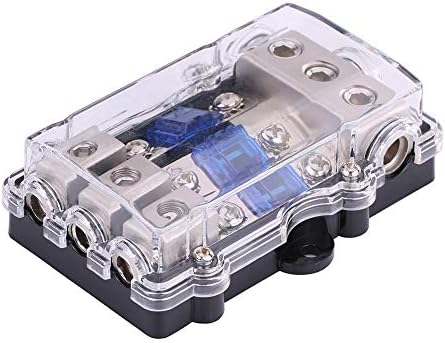 Mini Sigorta Tutucu Evrensel 60A Stereo Ses Güç Sigorta Kutusu Tutucu Blok ANL AFS Sigorta Tutucu ve Dağıtım Bloğu 1 3 Yolları