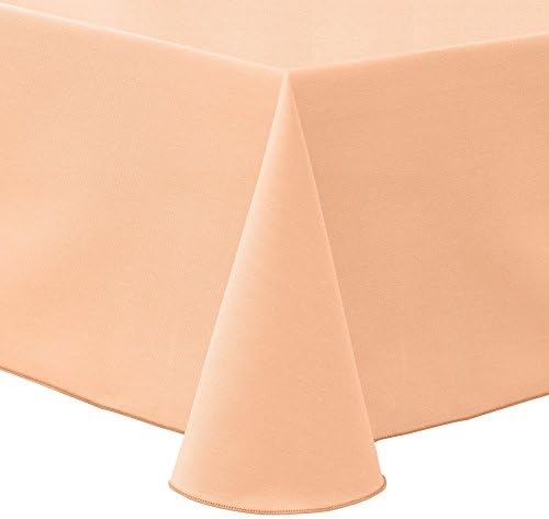 Ultimate Textile -3 Paket-Poli-Pamuklu Dimi 54 x 120 İnç Oval Masa Örtüsü, Beyaz
