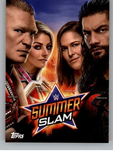 2019 Topps WWE SummerSlam Summerslam Posterler Spot SS-18 SummerSlam 2018 Güreş Ticaret Kartı