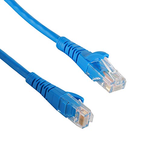 Cat 6 Ethernet Patch İnternet Kablosu 3 Ft (1 Metre) Mavi, Gigabit Yuvarlak Ağ LAN Kabloları Yönlendirici Modem Anahtar Kutuları