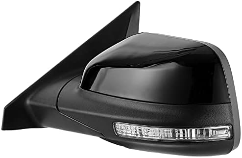 Parlak siyah yan ayna güç ısıtmalı dönüş sinyal ışığı Puddle lambası ile uyumlu -2019 Ford Explorer için Yedek FO1320554