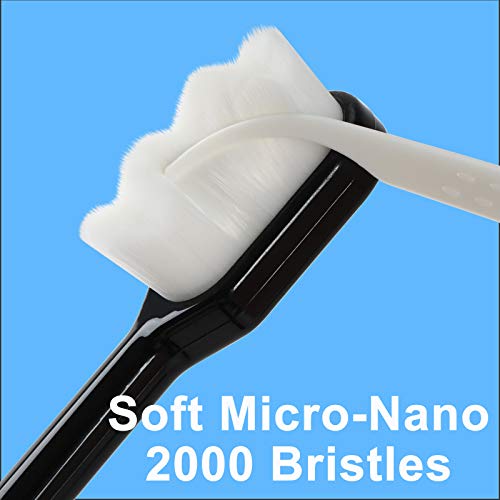 Hassas Dişler için ekstra Yumuşak Diş Fırçası, mikro Nano Manuel Diş Fırçası ile 20,000 Yumuşak Ipi Kıl Kırılgan Diş Etleri için