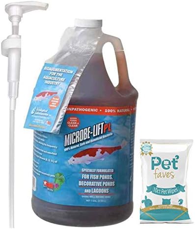 Mikrop Kaldırma PL, 1 Galon, Dağıtıcı Pompa ve 10ct Pet Mendil ile Havuzları Temiz ve Temiz Tutar