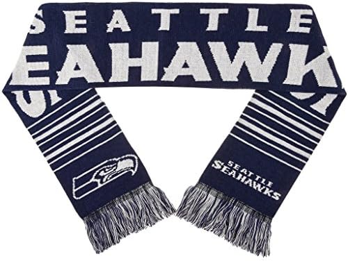 Sonsuza Kadar Koleksiyon NFL Akrilik Büyük Wordmark Logo Eşarp, Seattle Seahawks
