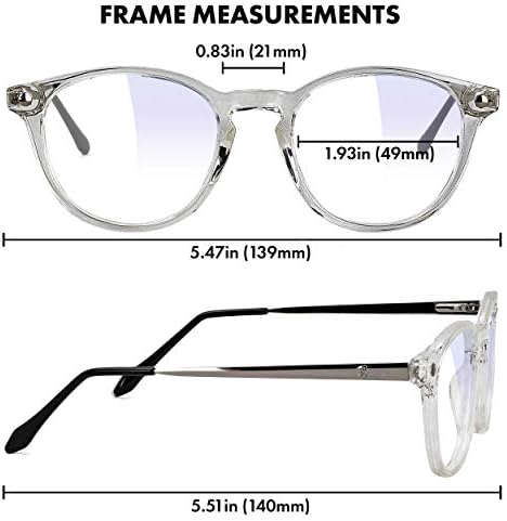 CAMSI Aria Premium Plus Mavi Işık Engelleme Gözlükleri, Anti Göz Yorgunluğu ve yorgunluk, Bilgisayar ve Oyun için Gözlükler