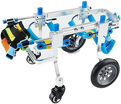 Arka Bacaklar için FMOGG Köpek Tekerlekli Sandalyesi, Küçük Hayvan Egzersiz Tekerlekleri Ayarlanabilir Köpek Tekerlekli Sandalyeleri