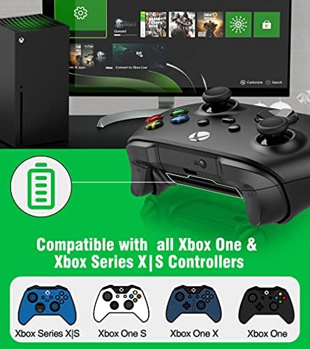 Xbox One Denetleyicisi için Şarj Cihazı 4 x 1200mAh USB Şarj Edilebilir Pil Paketi Xbox Serisi X|S, Xbox One S/One X/One Elite