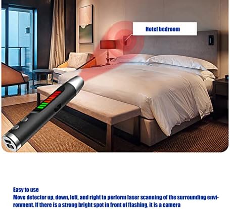 Kamera Dedektörü, Kamera Algılama Kalemi Çoklu Modlar Otel için Banyo için Yatak Odası için Sinyal Göstergeli Yüksek Hassasiyetli