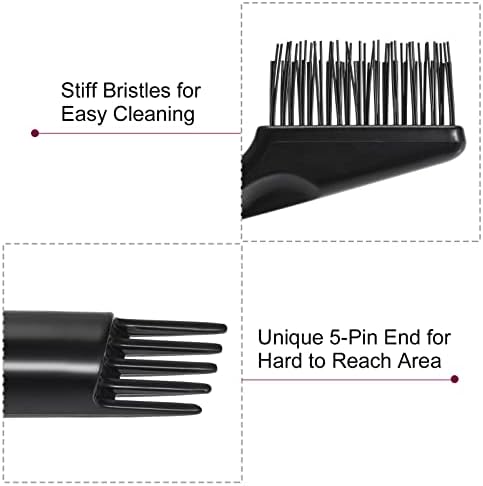 MECCANIXITY Saç Fırçası Temizleme Araçları Mini Tarak Sökücü Temizleme Kıl Fırça Ev Kullanımı için, Siyah