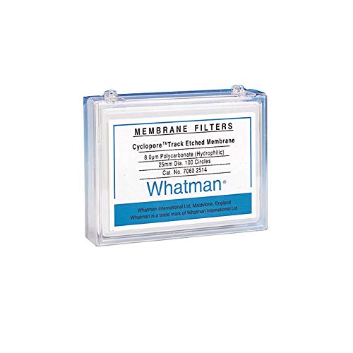Whatman 7060-4712 Polikarbonat Cyclopore Parça Kazınmış Membran Filtre, 47mm Çap, 3.0 Mikron (100'lü Paket)