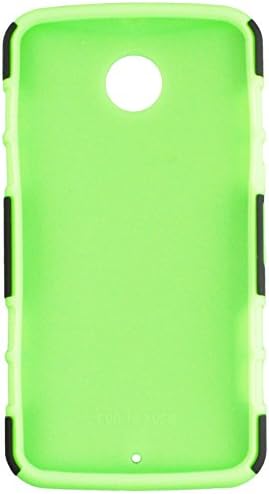 MyBat Asmyna MOTOROLA XT1103 (Nexus 6) Araç Zırh Standı Koruyucu Kapak (Kauçuk) - Perakende Ambalaj-Siyah / Yeşil
