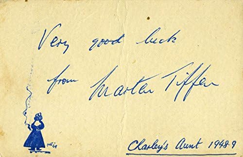 Marten Tiffen-1948 Dolaylarında İmzalanan Özgün Sanat ortak imzalayan: C. Frederick Adcock