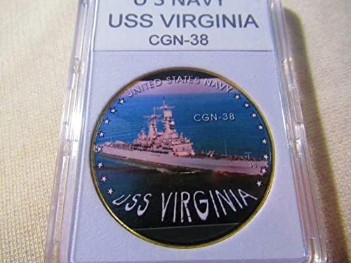 Aveshop Koleksiyon Sembolleri ABD Donanması - USS Virginia (CGN-38) Ch Cn (Bu Nişanlar Koleksiyonunuzu Mükemmel Şekilde Tamamlayacak)