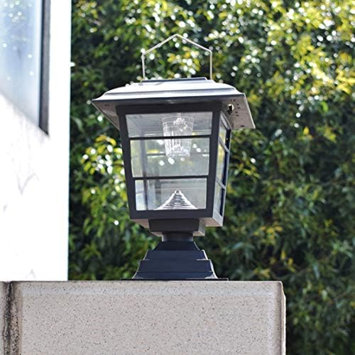 JLDNC açık sonrası ışık, sonrası kap ışıkları su geçirmez güneş lambası Villa ayağı fener sensörü ile kapı sütun lamba için ahşap