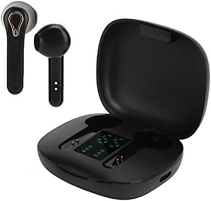 TWS Kablosuz Bluetooth Kulaklık, Bluetooth 5.0 Kulaklık, Dokunmatik Kontrol Stereo Kulaklık Taşınabilir Kulaklık, Kararlı Bağlantı.(Siyah)