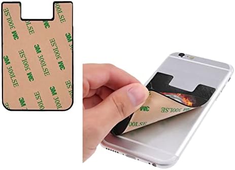 Metal Kafatası Yangın Telefon kartı tutucu Cep Telefonu Sopa Kart Cüzdan Kol Cep Telefonu Geri Sopa Cüzdan