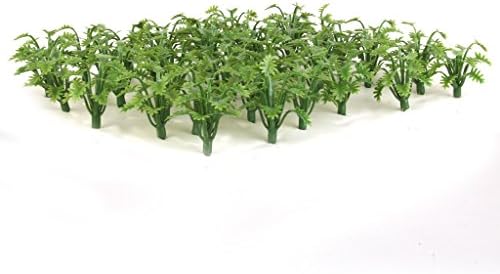 Ezilmiş Yaprakları ile 50pcs Yeşil Manzara Manzara Modeli Çim LoveınDIY Paketi