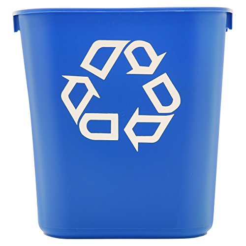 Rubbermaid Ticari Ürünler FG295500BEİG Plastik Reçine Deskside Çöp Kovası, 3,5 Galon / 13 Quart, Bej