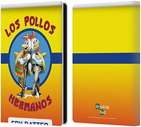 Kafa Kılıfı Tasarımları Resmi Lisanslı Breaking Bad Los Pollos Fry Meyilli Ikonik Deri Kitap cüzdan Kılıf Kapak ile Uyumlu Kindle