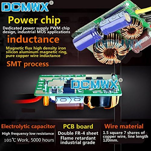 DCMWX Sabit Gerilim Dönüştürücüler 24 V için 22 V otomatik boost buck araba güç çeviriciler Giriş DC18V-36V Çıkış 22V1A2A3A4A5A6A7A8A