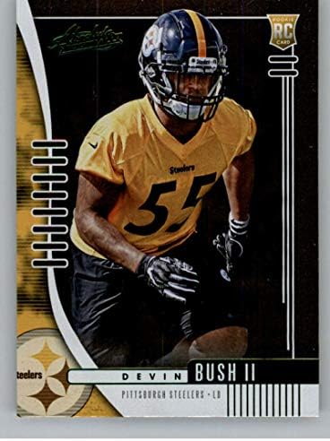 2019 Panini Mutlak Yeşil 183 Devin Bush II Pittsburgh Steelers RC Çaylak NFL Futbol Ticaret Kartı