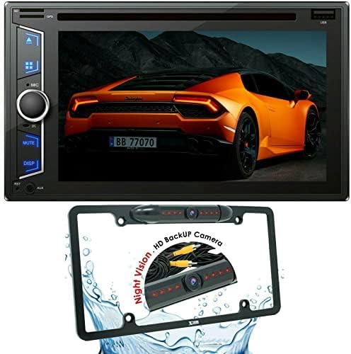 Yerçekimi D910BT 6.2 200 Watt Çift Din 2DİN Araba Stereo Alıcısı HD Dokunmatik Ekran ile DVD/CD/MP3 / FM/USB / SD, Bluetooth